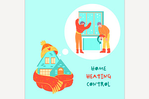 High utility bills concept. Reduce, a Person Illustration by Anna's Shop