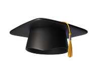 3D Black Graduation cap icons, an Object 3D Model by Hannet (Thumbnail 3 of 4)