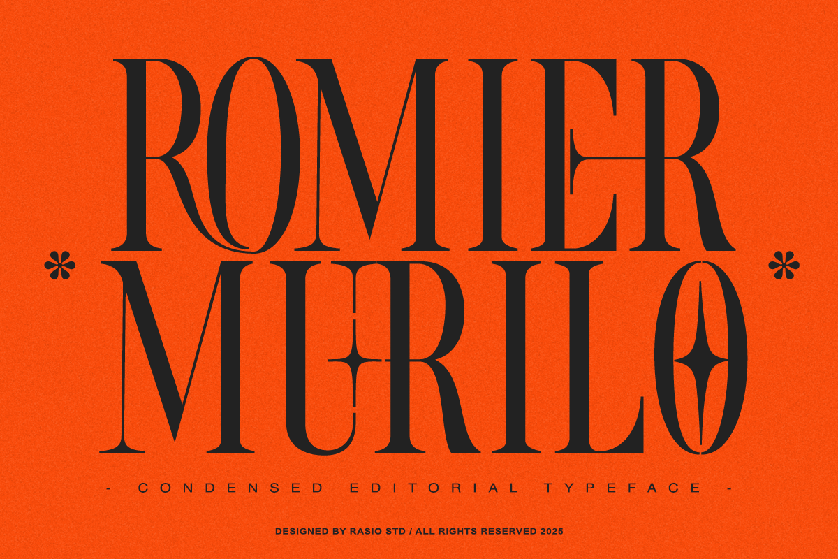Romier Murilo Condensed Serif Font, a Serif Font by Rasio Studio (Photo 9 of 11)