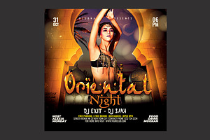 Oriental Party Flyer, a Flyer Template by DSGraphicDesign