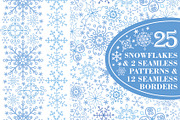 Snowflakes collection.Winter pattern, a Pattern Graphic by Tatianakost49 (Thumbnail 1 of 5)