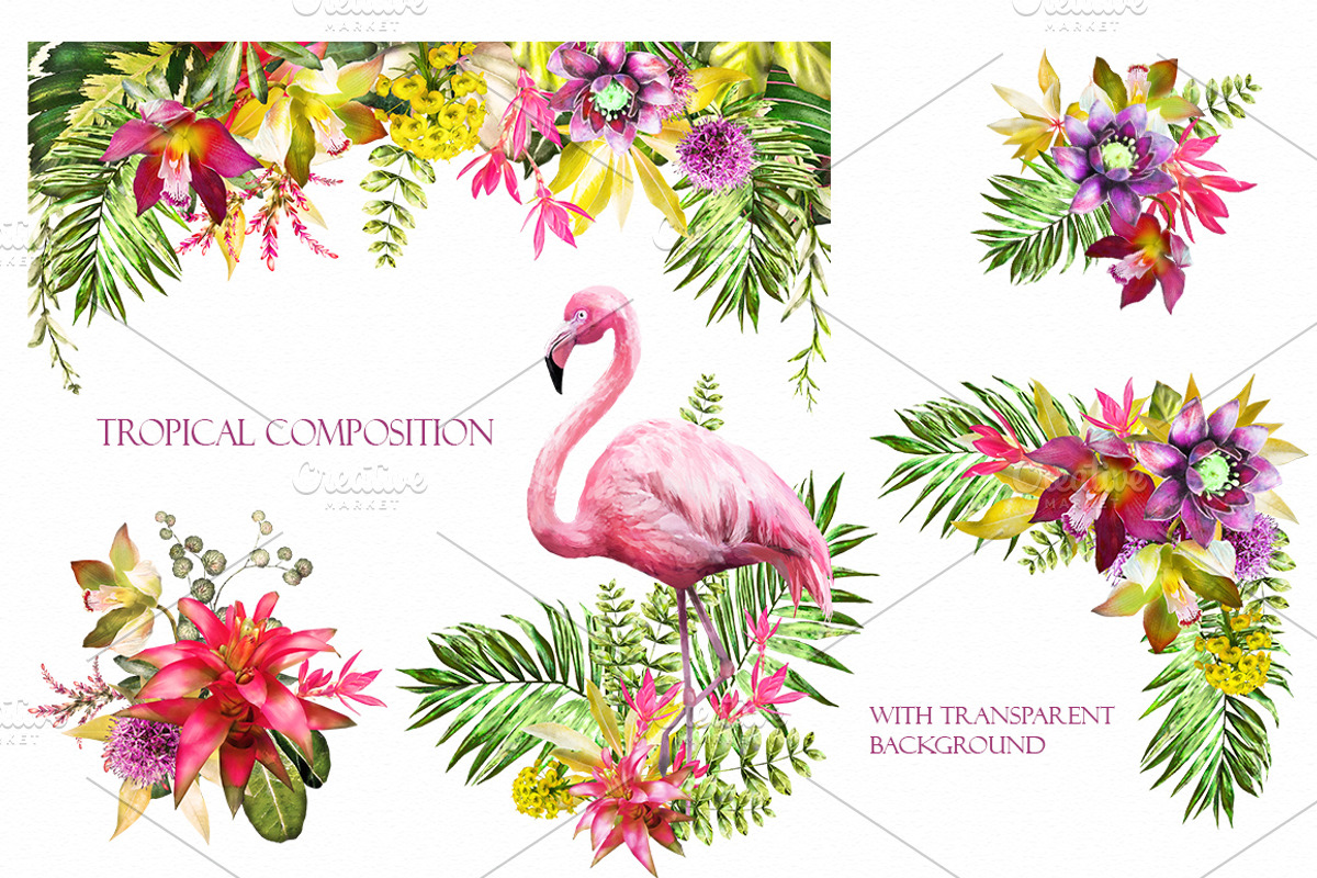 Tropical collection. Summer design., a Decorative Illustration by Lisima (Photo 9 of 19)