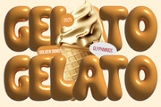 Golden Donut - 3D SVG Font, a Symbol Font by Glyphminds Studios (Thumbnail 2 of 10)