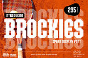 Brockies Sport Display Font, a Slab Serif Font by Ronny Studio (Thumbnail 1 of 7)