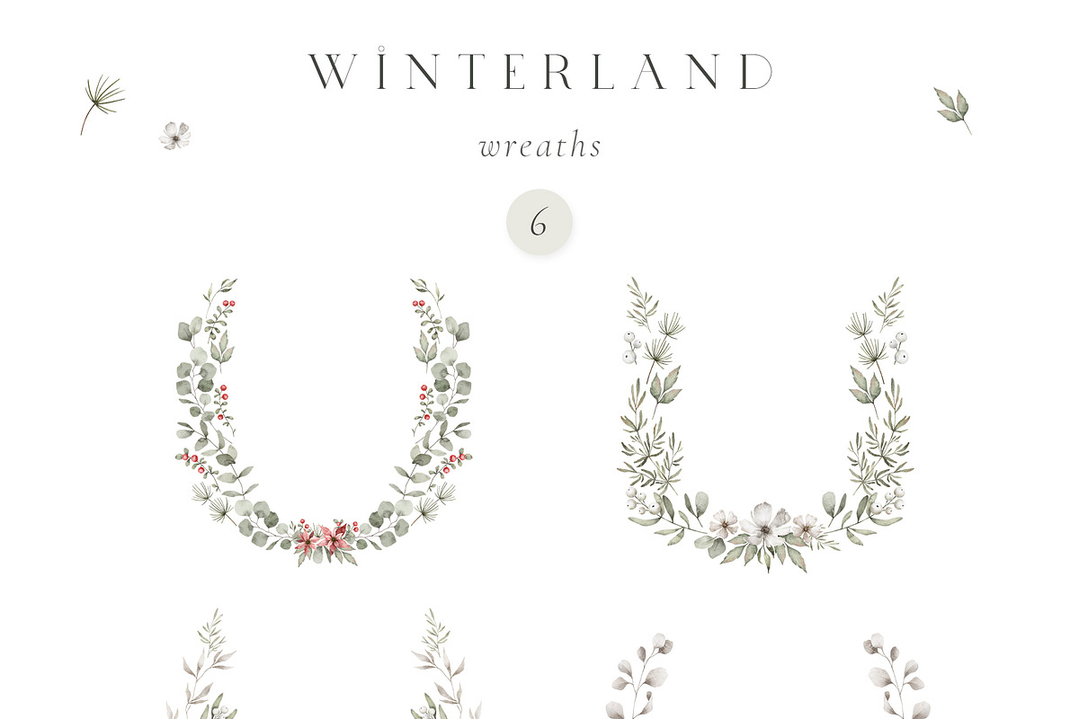 Watercolor Winter. Christmas florals, an Illustration by Kreker Kate (Photo 6 of 10)