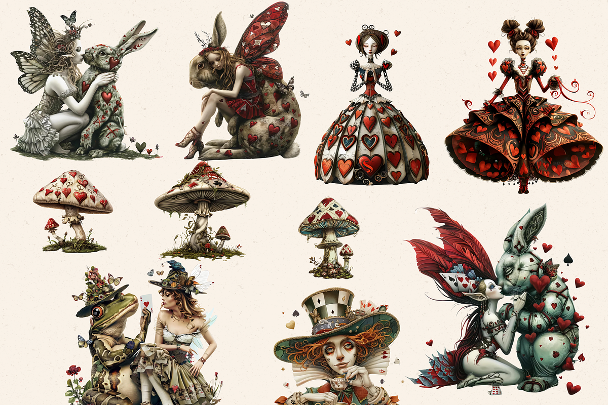 HAZARDOUS CARDS FAIRY CLIPART PACK, a Person Illustration by Daring Digies (Photo 2 of 10)