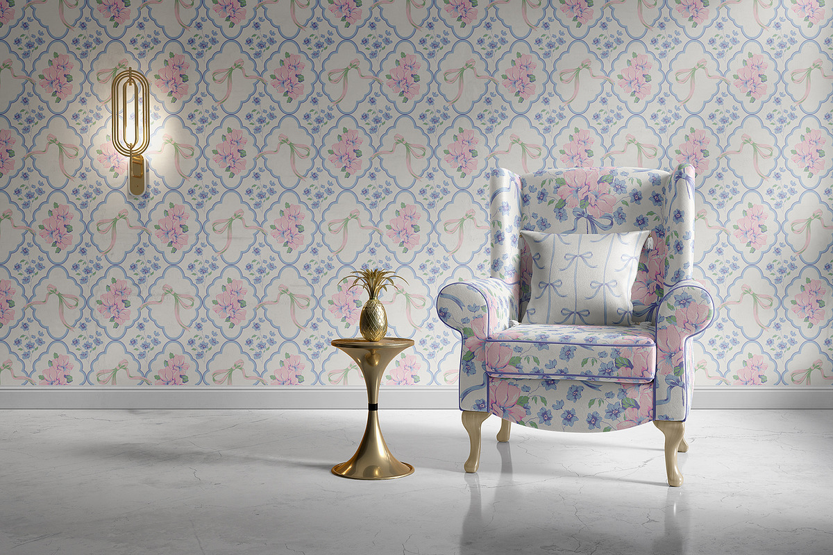 Coquette | Vector flower patterns, a Pattern Graphic by Tanya Vollar (Photo 5 of 9)