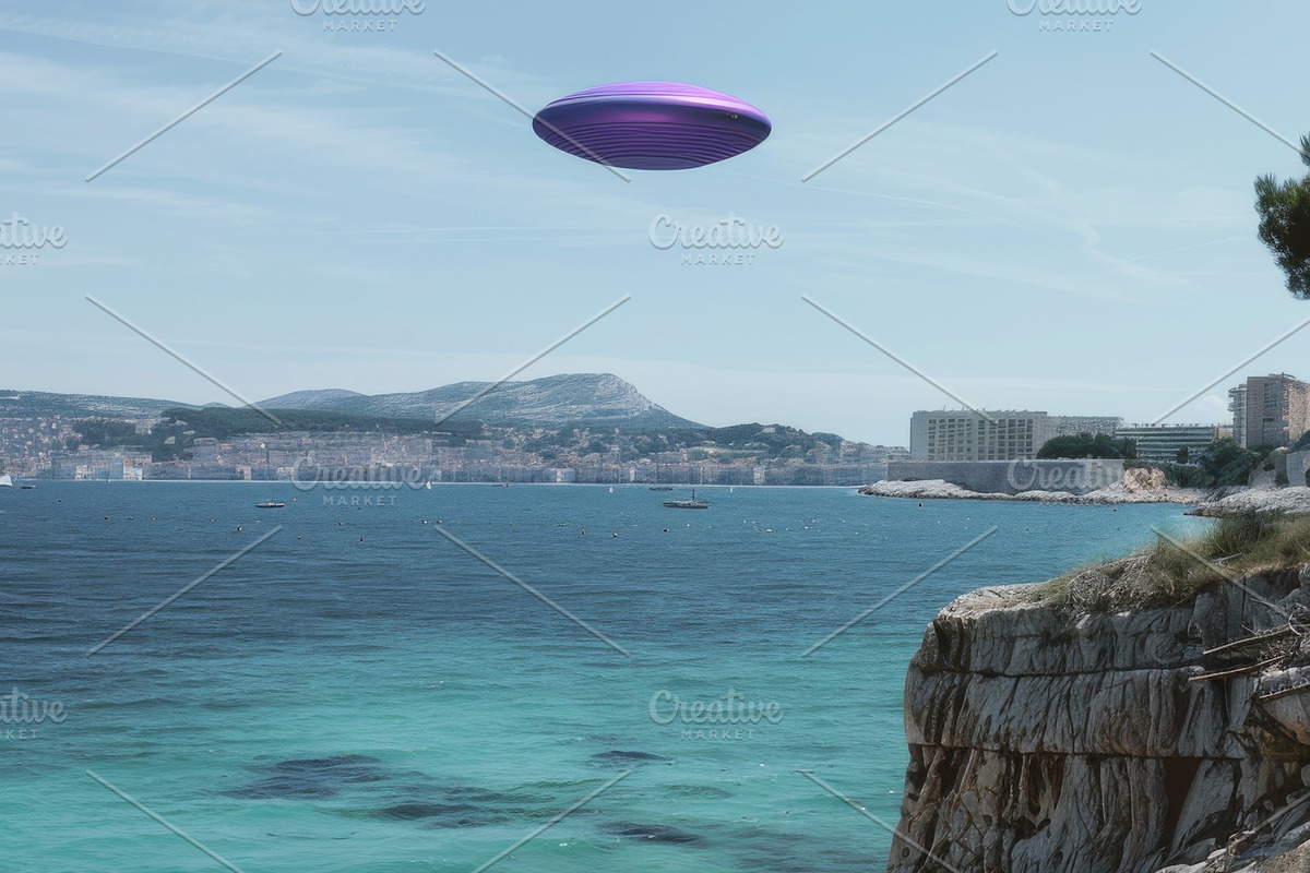 97 UFO objects flying in the sky, a Transportation Photo by Handmadefont (Photo 96 of 101)