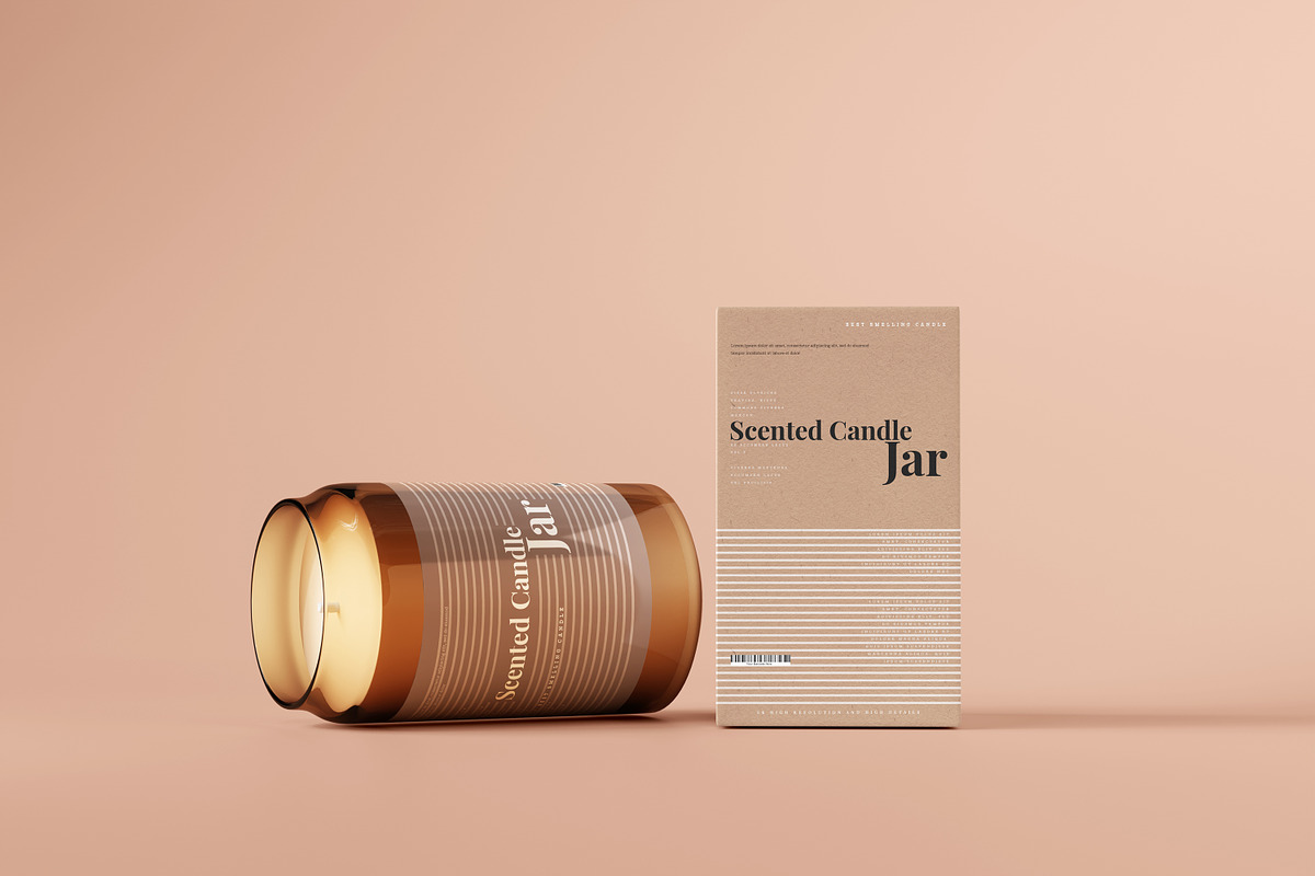Amber Glass Candle Mockup Bundle, a Packaging Mockup by pmvch (Photo 119 of 135)