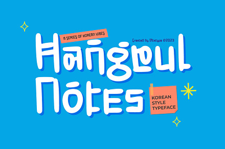 Hangeul Notes, a Symbol Font by Ditatype