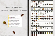 Moody Autumn Ephemera Collage Kit, an Object Graphic by Anzhelika (Thumbnail 6 of 10)