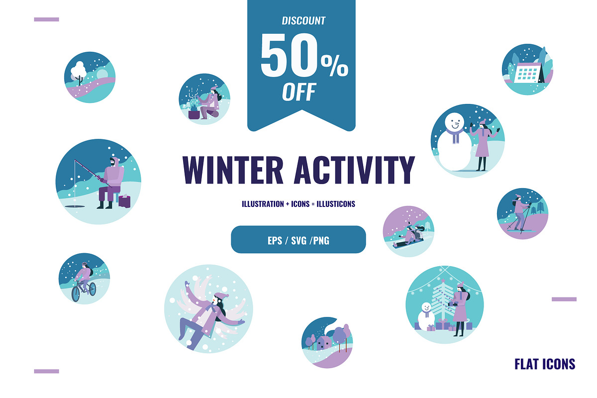 WINTER ACTIVITY ICONS, an Icon by Foxyard studio (Photo 1 of 2)