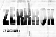Zerrrox | Photocopier SVG font, a Sans Serif Font by Drawwwn (Thumbnail 1 of 12)
