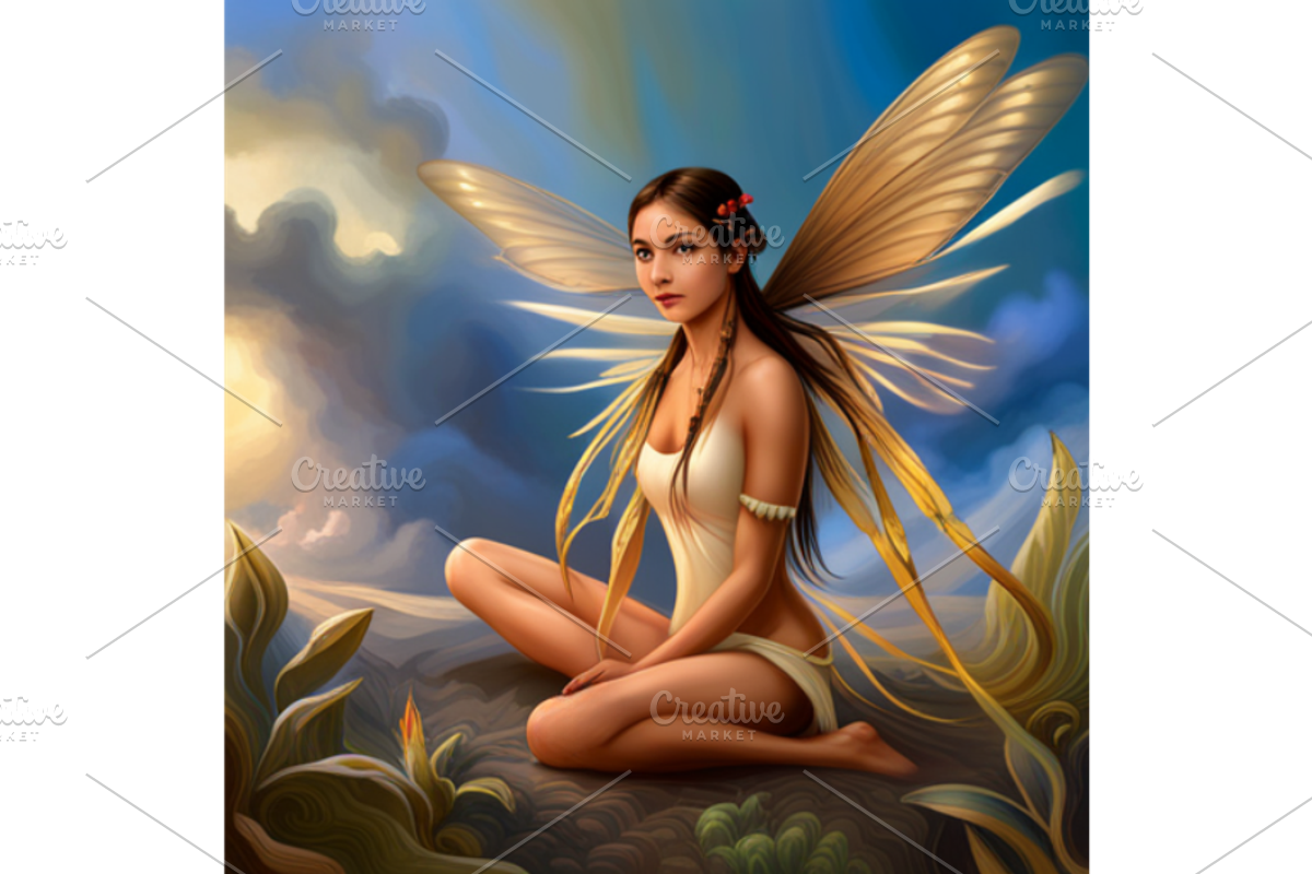 Art, Tribal fairy, Tribal character, a Stationery Template by Boho Pixel Dust (Photo 1 of 5)