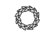 Leaf Laurel Wreath Frame Bundle, an Illustration by Gaye Art (Thumbnail 8 of 51)