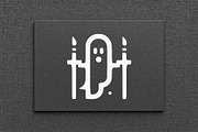 Ghost Candle Line Art Vector, a Seasonal Illustration by Vectorium Studio (Thumbnail 4 of 4)