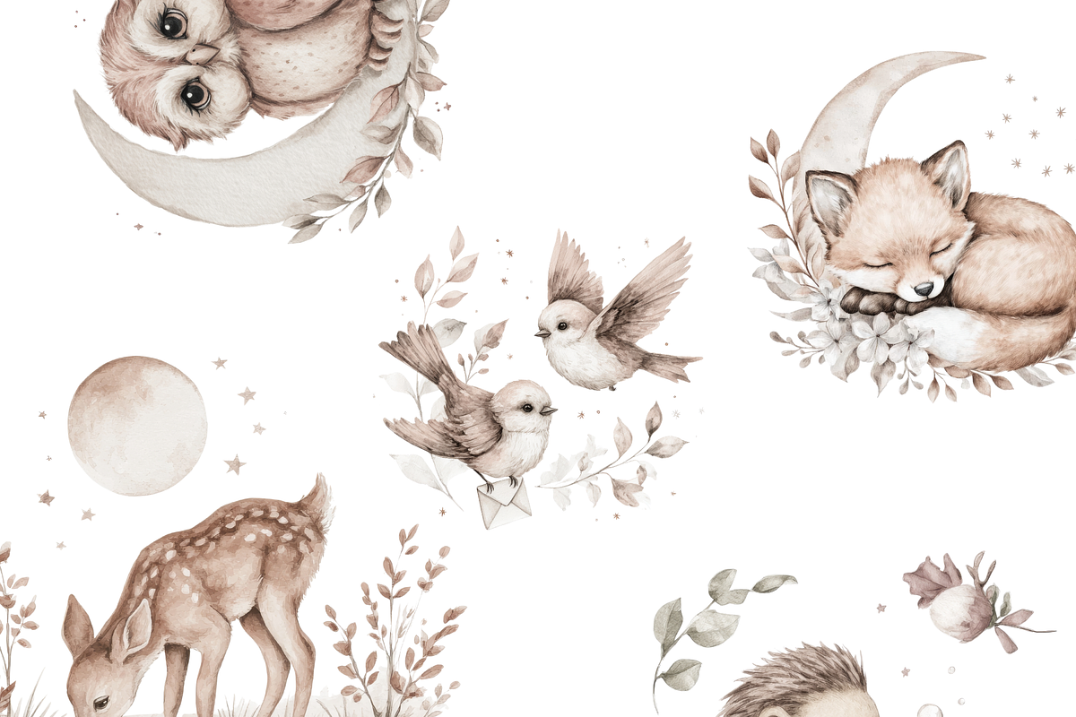 Forest Clipart Set, a Decorative Illustration by Pati Paints (Photo 1 of 10)