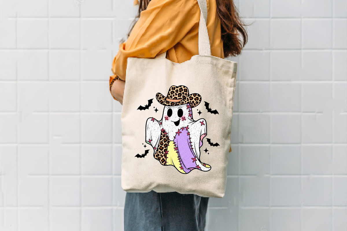 Patchwork Cowboy Ghost Halloween PNG, an Illustration by Dream Creation (Photo 3 of 5)