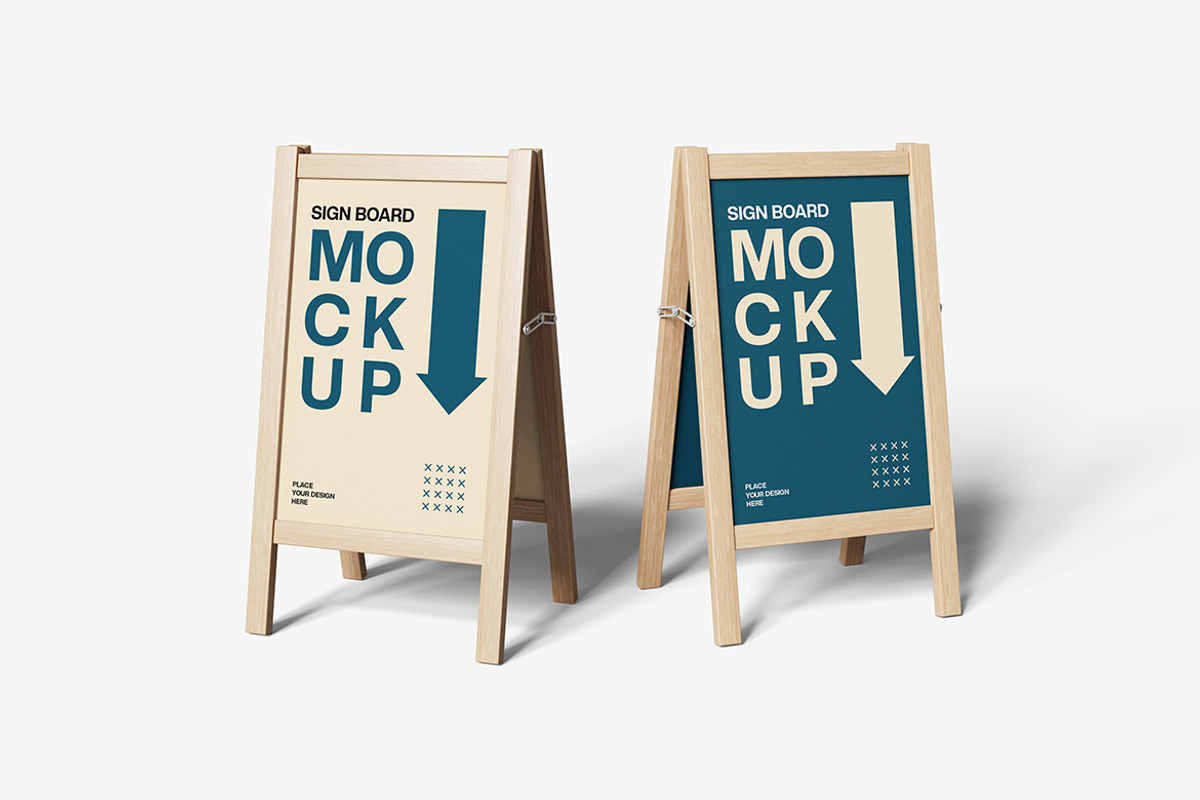 Sign Board Mockup, an Advertising Mockup by Indah (Photo 5 of 6)