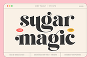 Sugar Magic Serif - 9 Font Family, a Serif Font by zeenesia (Thumbnail 1 of 26)