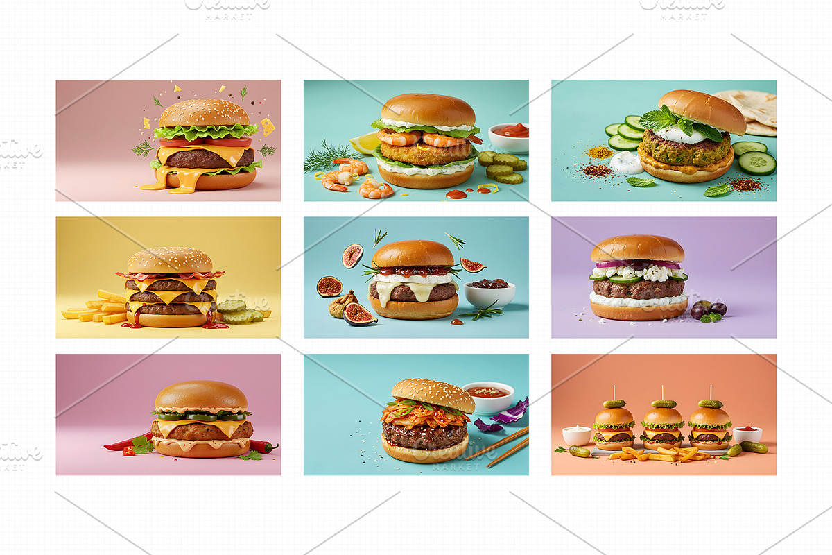 35 Realistic Burger Stock Photos for, a Food & Drink Photo by Beshr Abdulhadi (Photo 5 of 6)