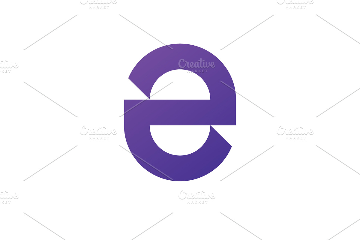 E Logo Design and template. Creative, a Branding & Logo Template by T.Vooka