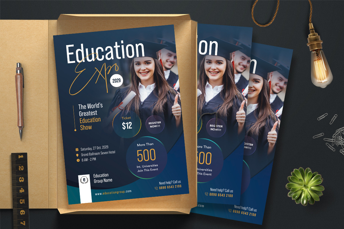 Education Flyer Template, a Flyer Template by Boostock (Photo 2 of 4)