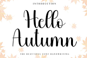 Hello Autumn, a Handwritten Font by FreshTypeINK (Thumbnail 1 of 8)
