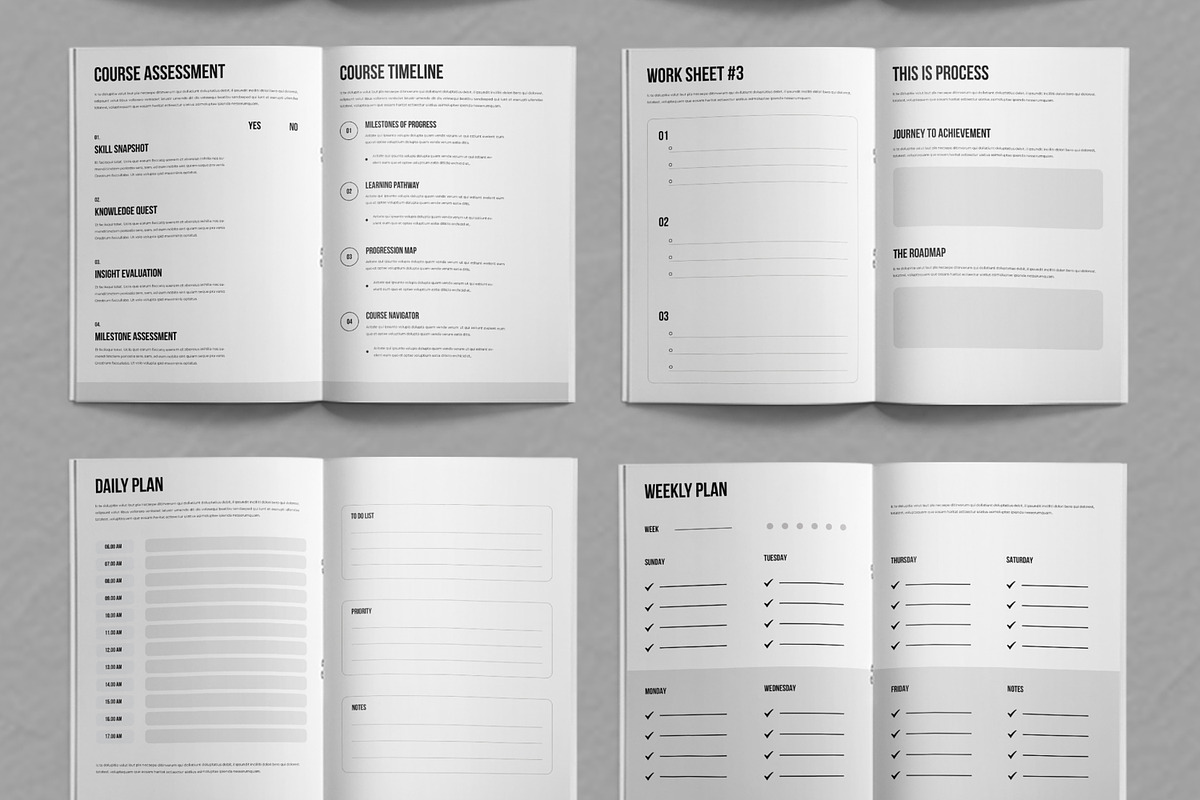 Course Workbook Template, a Brochure Template by ContestDesign (Photo 3 of 4)