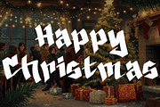 Christmas Railway, a Blackletter Font by Yoga Letter (Thumbnail 4 of 6)