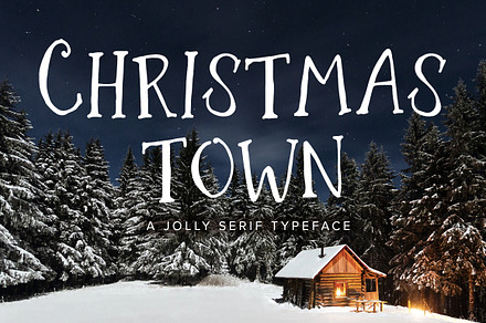 Christmas Town | A Jolly Serif, a Serif Font by Jen Wagner Co