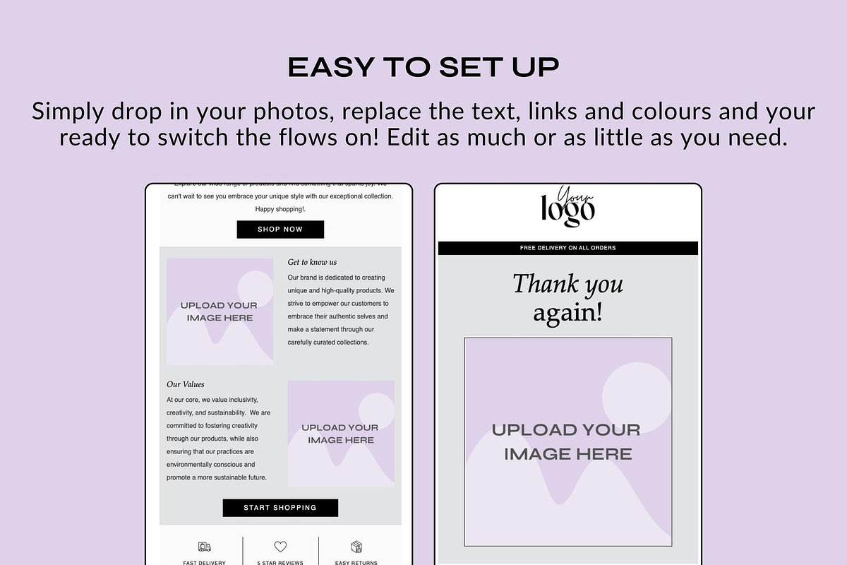 Klaviyo Easy Flow Templates, an Email Template by The Pixel Palace (Photo 10 of 12)