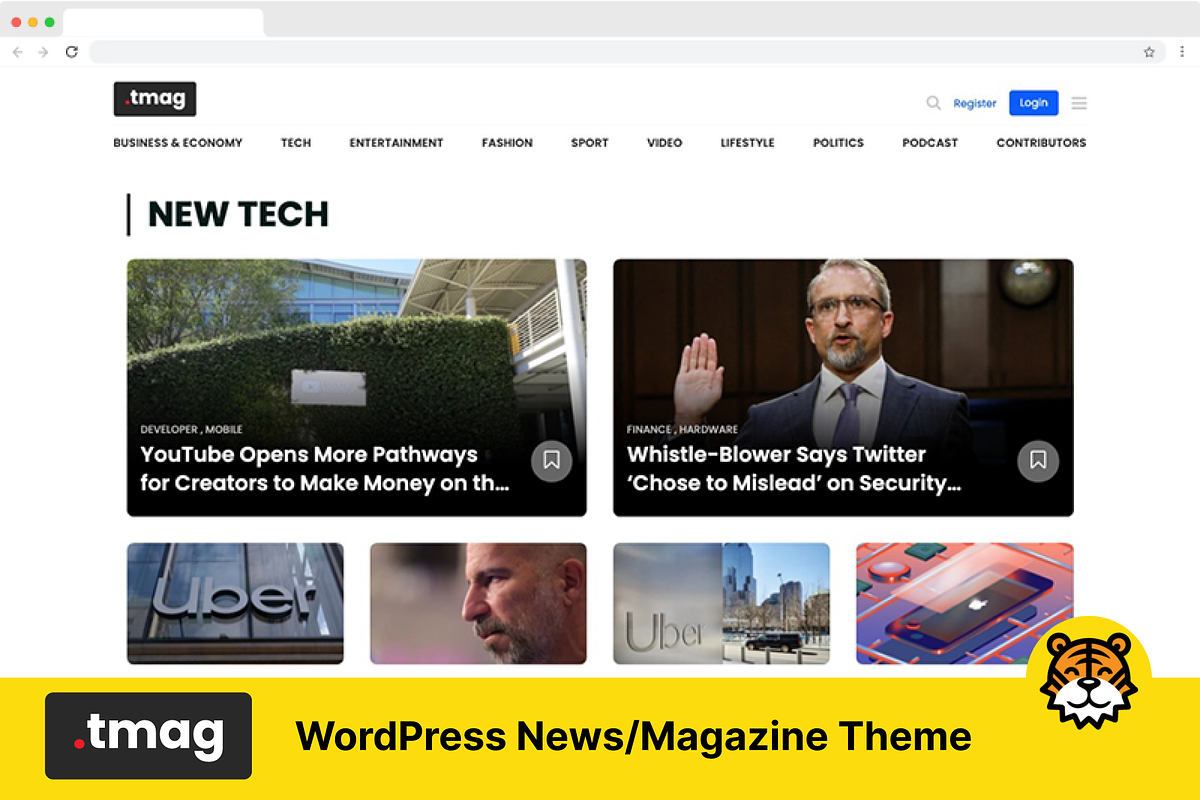 TMag - WP News/Magazine Theme, a WordPress Template by TigerThemes (Photo 3 of 5)