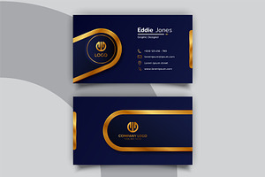 Luxury Gold Business Card Design