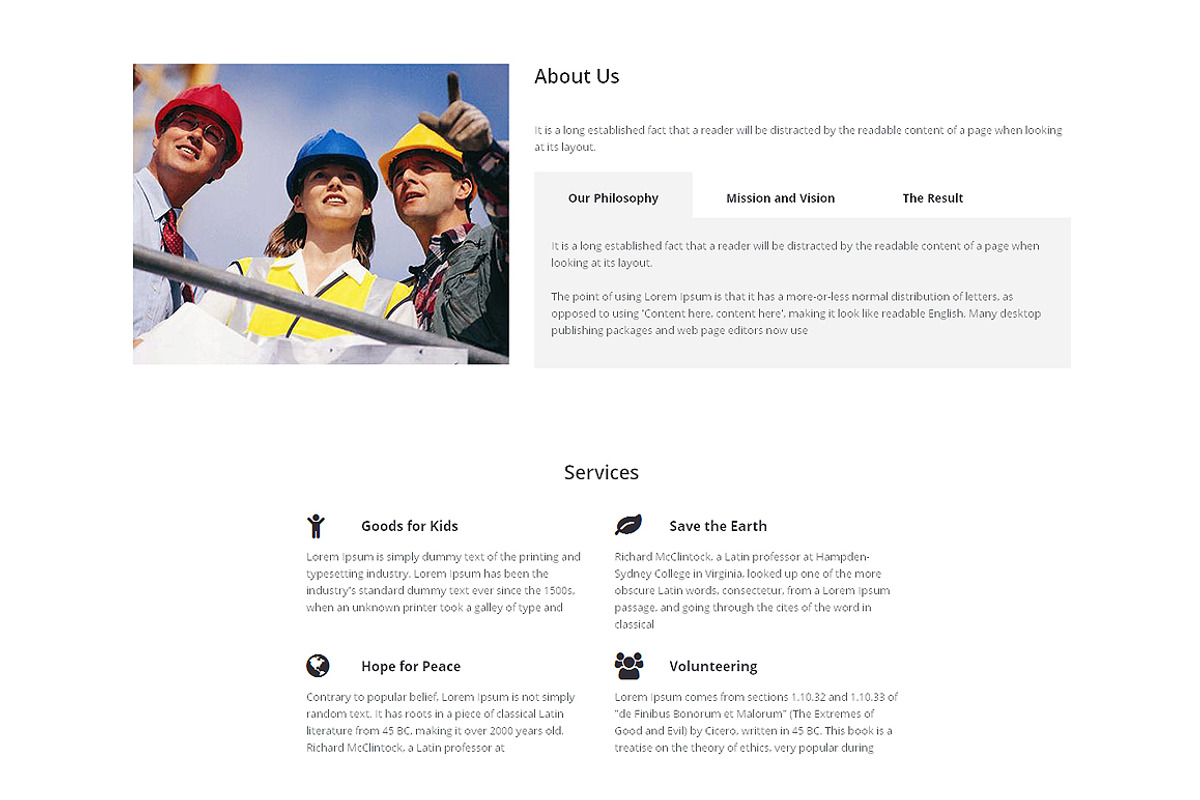 Architecture One Page Theme, a Landing Page Template by IceTemplates (Photo 2 of 3)