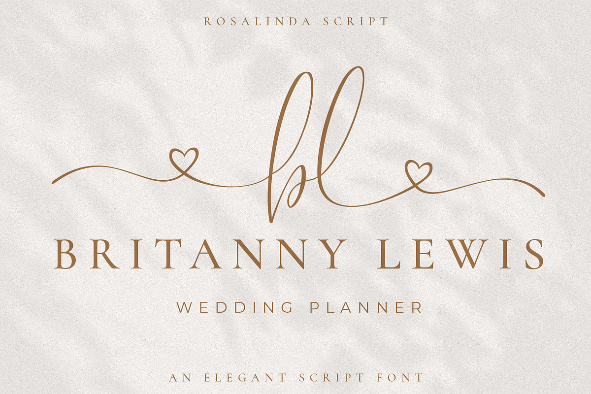 Rosalinda A Wedding Script Font, a Script Font by Prestige Artsy Studio (Photo 6 of 12)