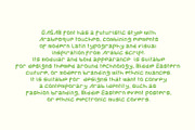 Gasam - Arabic Style Font, a Sans Serif Font by Boril Std (Thumbnail 2 of 10)