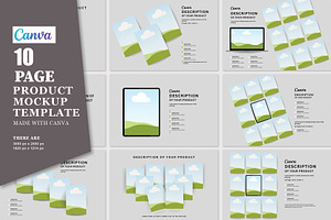 Canva Product Mockup Template, a Stationery Template by Design Zone