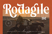 Rodagile Modern Display Serif, a Serif Font by timelesstype.co (Thumbnail 1 of 20)