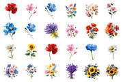 Wildflower Bouquet, Rustic Florals, an Illustration by CreationArt (Thumbnail 5 of 5)