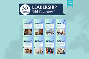 Leadership Bundle- Canva Templates