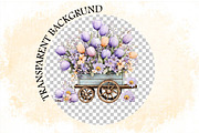 Spring Flowers Sublimation Clipart, an Illustration by SVGArt (Thumbnail 8 of 9)
