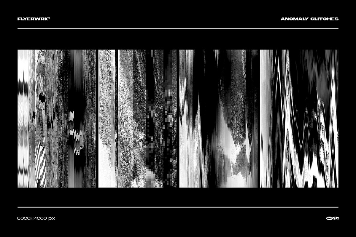 Anomaly - 32 Digital Glitch Textures, a Texture Graphic by FLYERWRK (Photo 6 of 10)