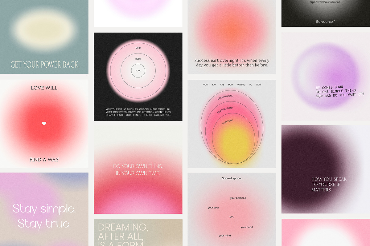 Instagram Quotes Posts Stories PS, a Social Media Template by Love Radiation Studio (Photo 2 of 19)