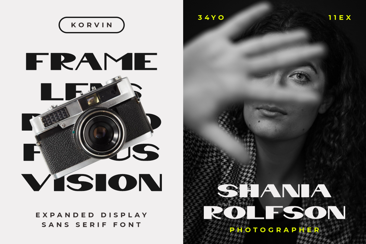 Korvin Expanded Display Sans Font, a Sans Serif Font by PutraCetol Studio (Photo 3 of 5)