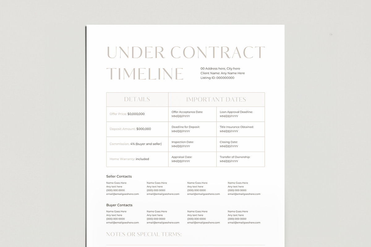 Real Estate Under Contract Timeline, a Design Template by EstateElements (Photo 6 of 7)