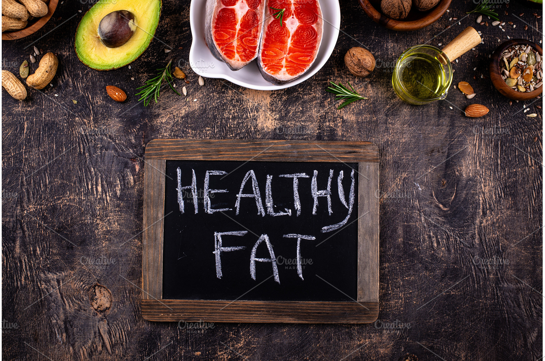 Healthy fat concept. Product with, a Food & Drink Photo by Yulia Furman