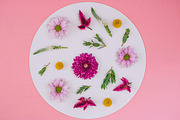 Flat lay floral Stock Photo, a Mockup by GalinaMalinka (Thumbnail 9 of 10)