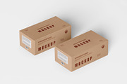 Kraft Cardboard Paper Box Mockup, a Packaging Mockup by Ram Studio LLC (Thumbnail 14 of 18)