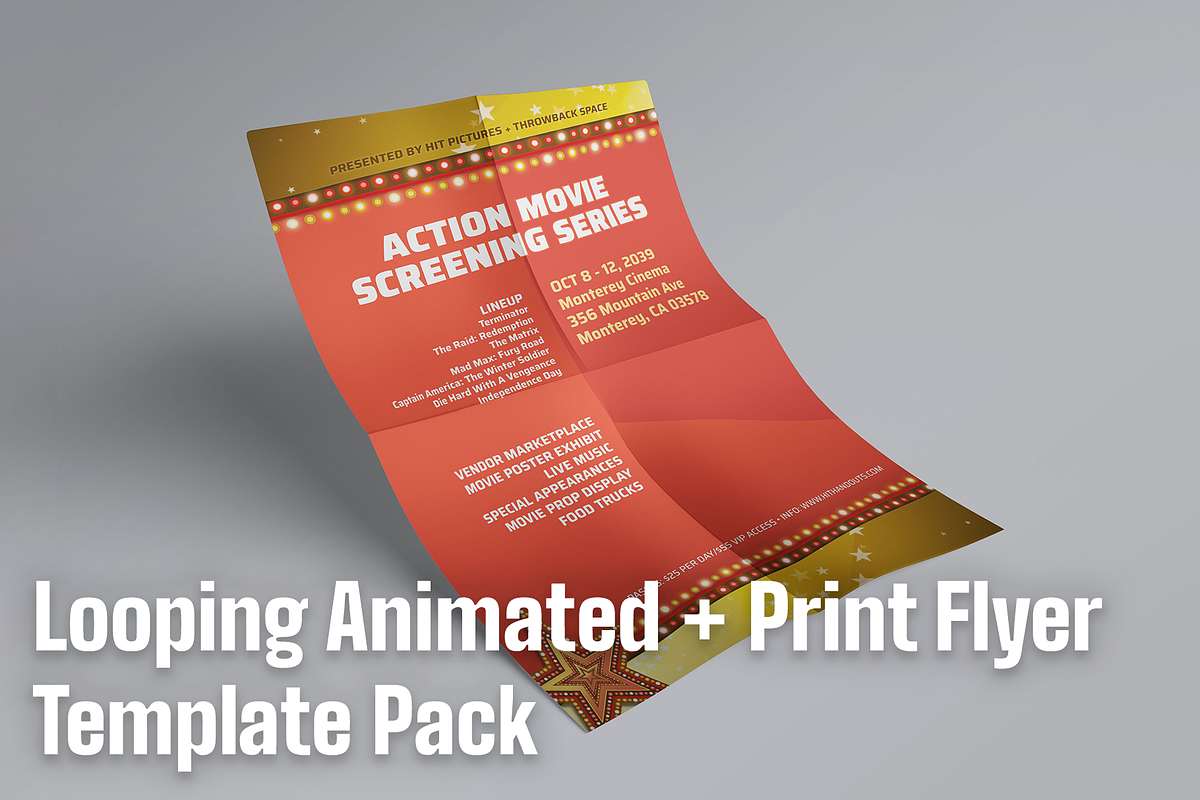 Stars Animated Handout Template Pack, a Marketing Template by Hit Pictures (Photo 1 of 4)
